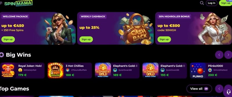Spinmama casino app in Spain